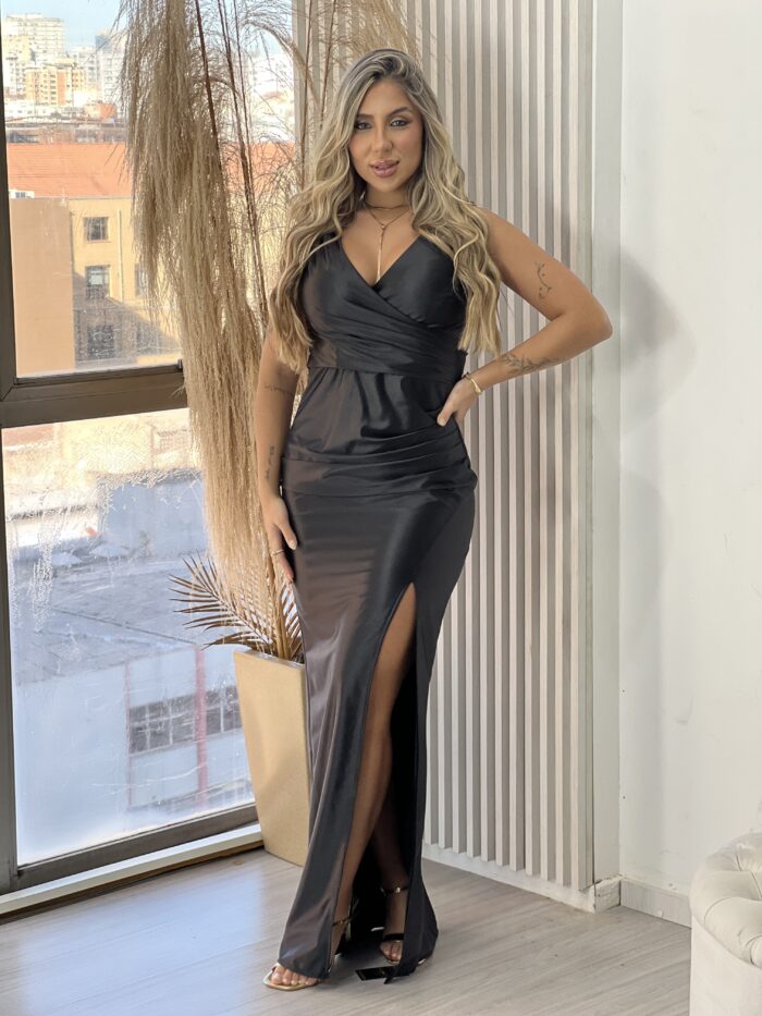vestido longo soraya preto