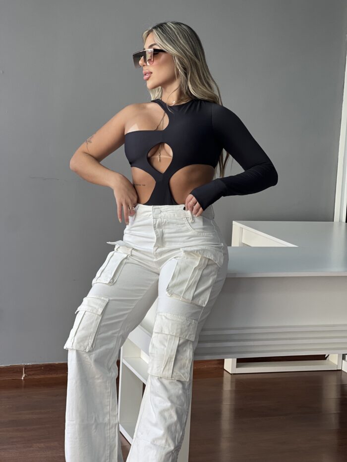 calça jeans wide leg palagio off white calça jeans wide leg palagio off white