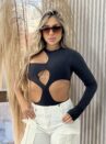 body manga longa gringa preto