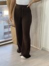 calça modal mousse elis marrom