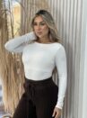 body manga longa samanta off white