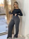 calça modal mousse elis cinza