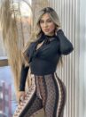cropped manga longa milleny preto