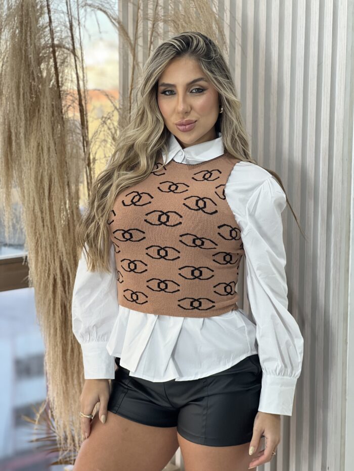 cropped regata modal bege cropped regata modal bege