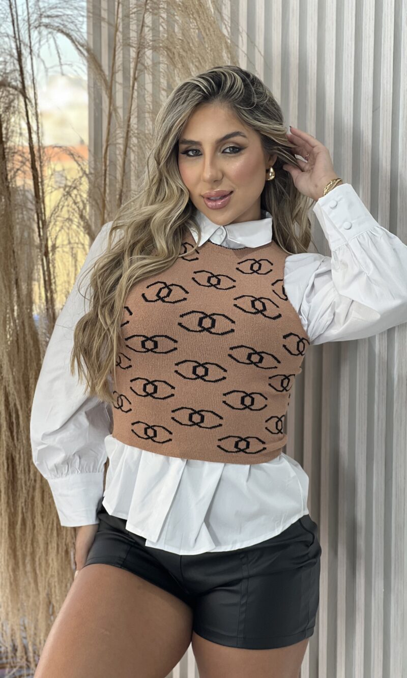 cropped regata modal bege cropped regata modal bege