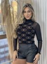 cropped regata modal preto