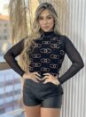 cropped regata modal preto
