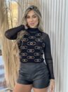 cropped regata modal preto