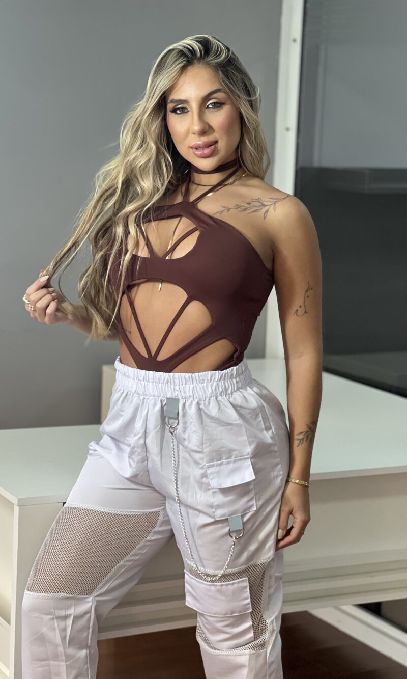body poliamida livia marrom body poliamida livia marrom