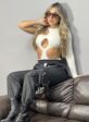 body manga longa gringa off white