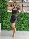 cropped courino dulce preto