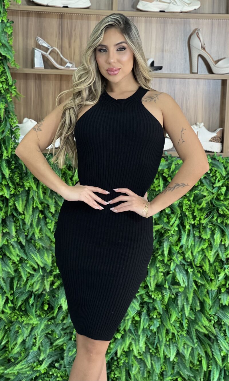 vestido modal angelica preto