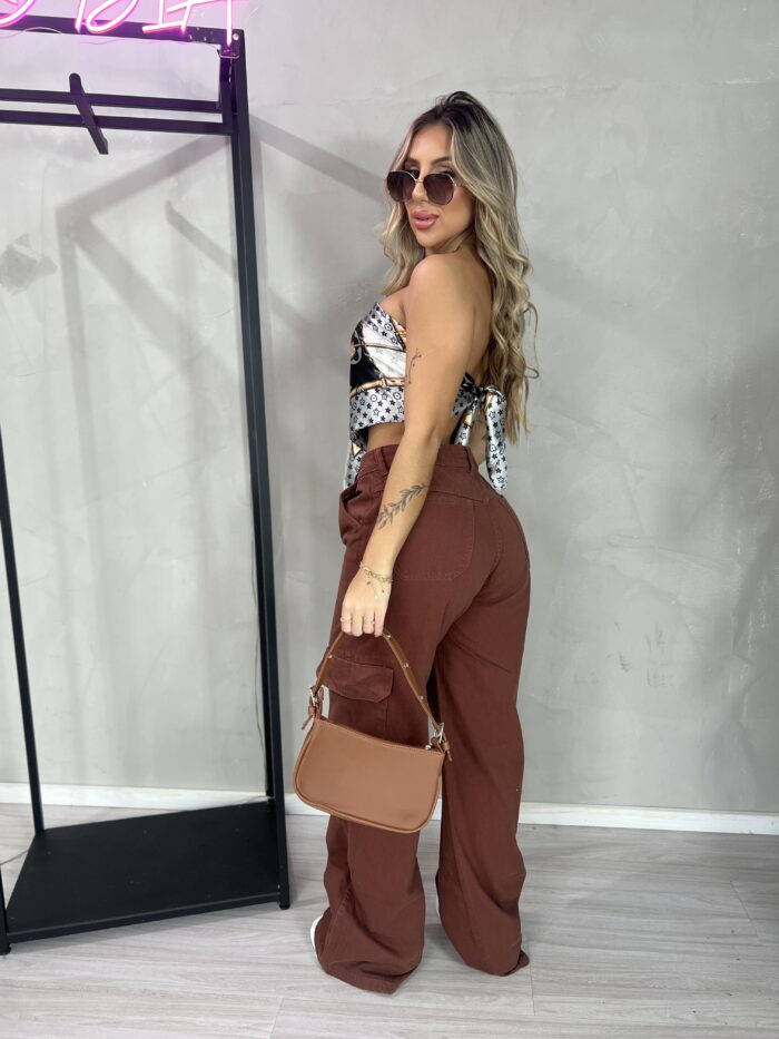 calca jeans wide leg antonia marrom calca jeans wide leg antonia marrom