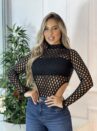 body manga longa patricia preto