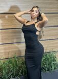 vestido longo diuli preto