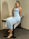 vestido longo diuli azul