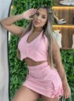 conjunto flora rosa bb
