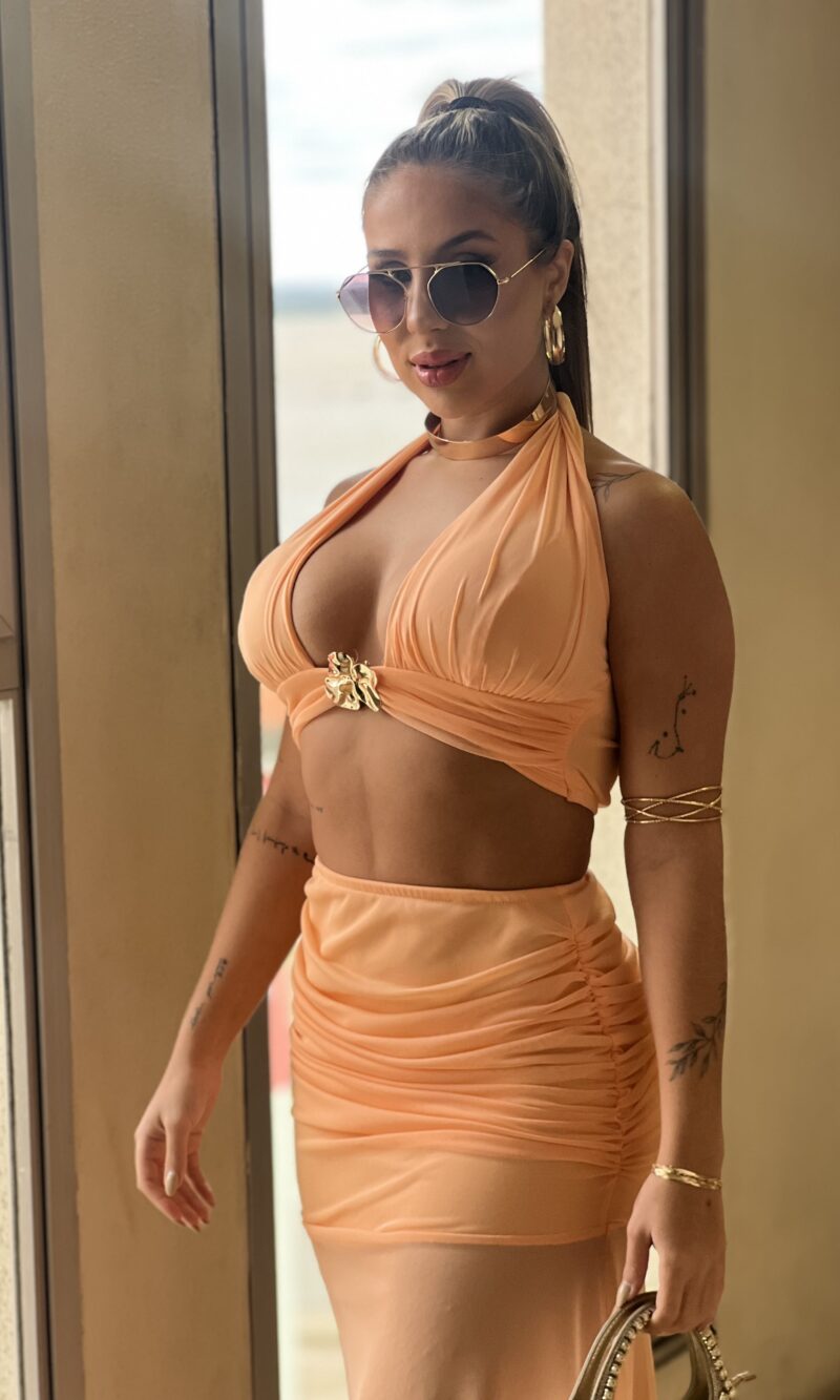 conjunto caribe laranja