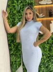 vestido longo modal ligia azul