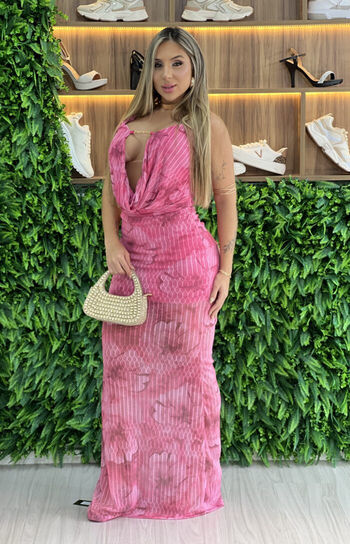 vestido longo tule italy rosa vestido longo tule italy rosa