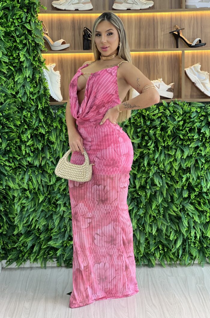 vestido longo tule italy rosa vestido longo tule italy rosa