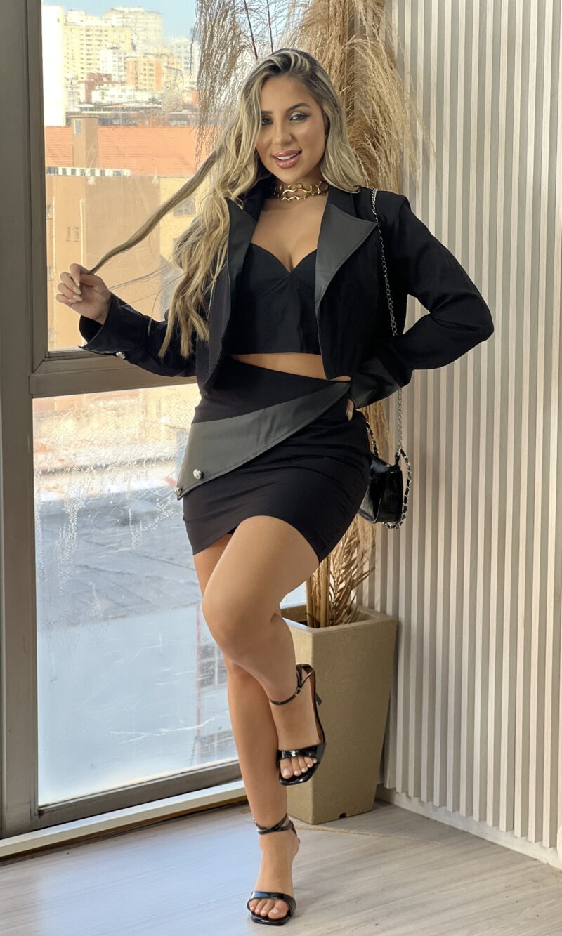 conjunto 3 peças bibi preto