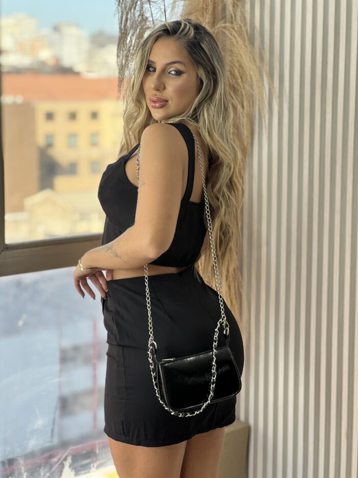 conjunto 3 peças bibi preto conjunto 3 peças bibi preto