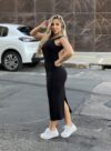 vestido midi jacy preto
