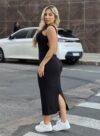 vestido midi jacy preto
