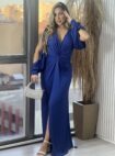 vestido longo caty azul
