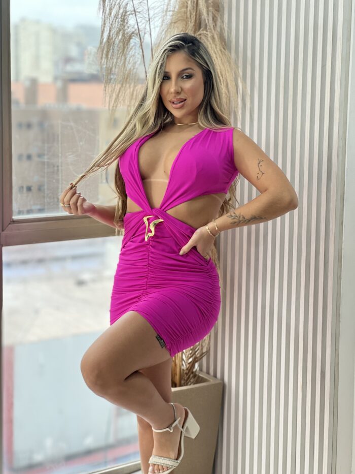 vestido poliamida audrey rosa vestido poliamida audrey rosa