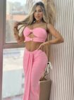 conjunto midi raquel rosa chiclete