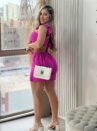 conjunto leia rosa chiclete