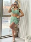 conjunto leia verde