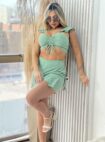 conjunto leia verde