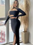 conjunto midi si preto