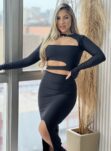 conjunto midi si preto