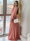 vestido longo caty rosé