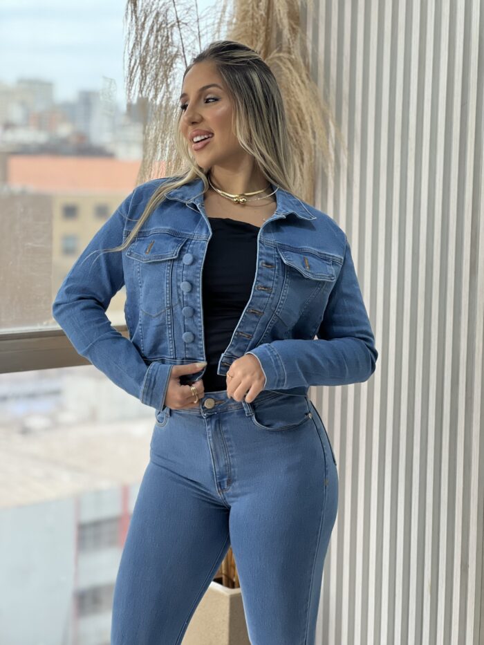jaquetinha jeans jocleia jaquetinha jeans jocleia