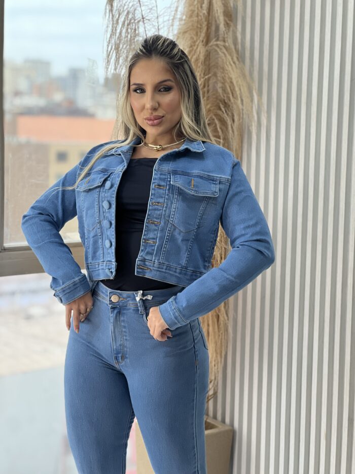 jaquetinha jeans jocleia jaquetinha jeans jocleia