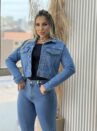 jaquetinha jeans jocleia