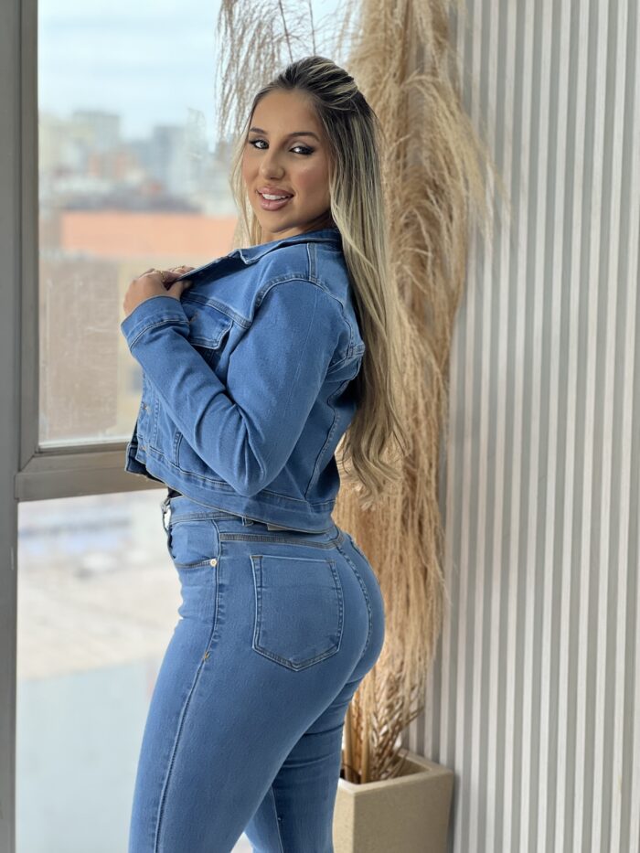 jaquetinha jeans jocleia jaquetinha jeans jocleia