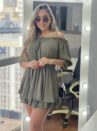 vestido macaquinho carlota verde