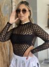 body manga longa patricia preto