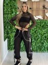 body manga longa patricia preto