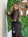 body manga longa patricia preto