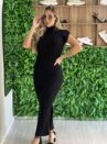vestido longo modal ligia preto