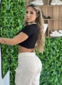 cropped milano preto