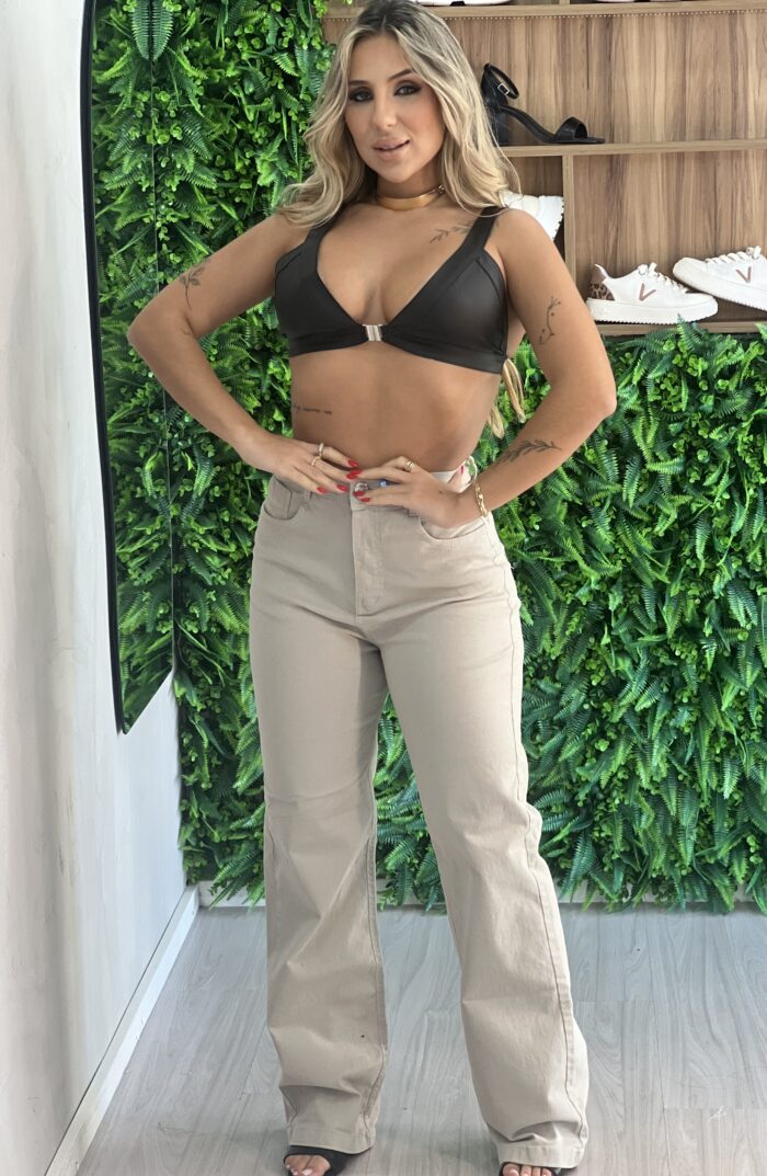 top courino fake natasha preto top courino fake natasha preto