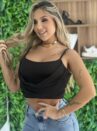 corselet tule amanda preto